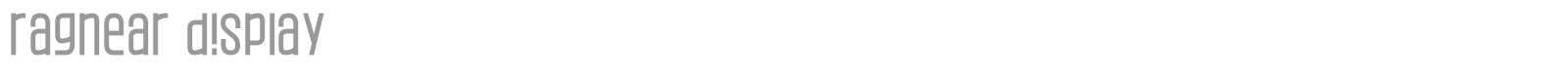 Ragnear Display font preview